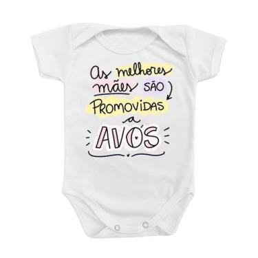 Imagem de Body de Bebê Roupinha Temático Presente Promovida a Avó Vovó Anunciaçã