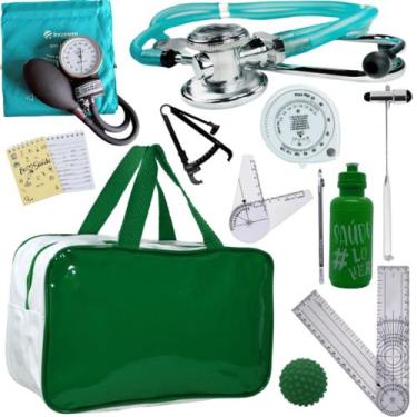 Imagem de Kit Fisioterapia Fita Imc Goniometro Grande Pequeno Fisio - Love Saude