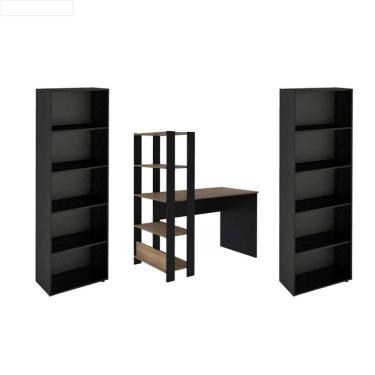 Imagem de Conjunto Sala de Estar: Escrivaninha Match + 2 Estante Multy