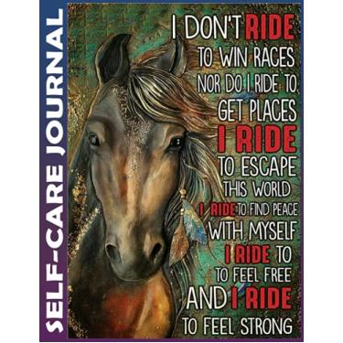 Imagem de Self-care Journal: Horse not to win Invest few minutes daily to Mental, Physical and Emotional Health Planner, To Do Tracker Notebook Record Book ... Simple Script, College Ruled 110 Pages Undat
