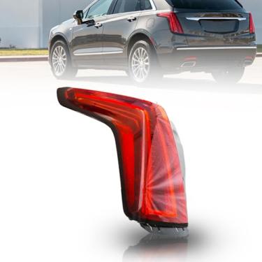 Imagem de SUPUMAN Conjunto de luz traseira de LED compatível com Cadillac XT5 2017-2021 lente vermelha substituição da lâmpada traseira de freio para GM2804125 (lado esquerdo do motorista)