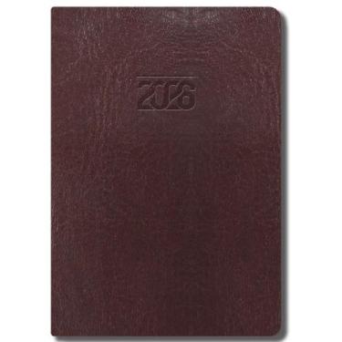 Imagem de Agenda 2026 Capa Em Pu Diária Executiva Couro Planner 192/168 FLS Anot