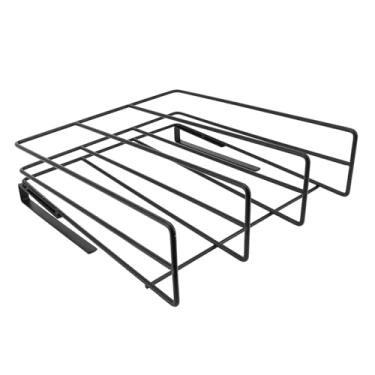 Imagem de Yosoo Rack de Tábua de Cortar Pendurado Em Aço Carbono, Suporte de Prateleira de Armazenamento de Armário para Cozinha Sob Organizar Tábuas de Cortar e Tampas de Pote