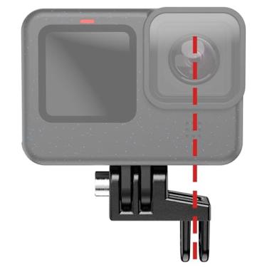 Imagem de Ride Tech Moto Adaptador de alinhamento de lente de centralização (montagem offset) – Compatível com câmeras de ação GoPro, DJI e Insta360