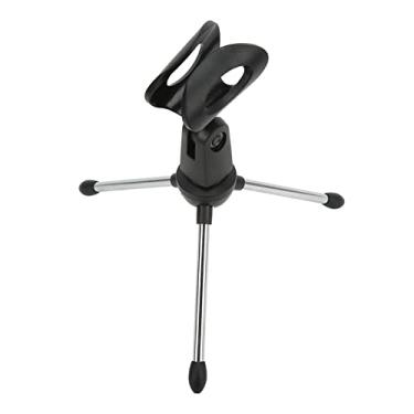 Imagem de Zhjvihx Suporte de Microfone de Mesa, à Prova de Choque de 5/8 Polegadas Rosca Antiderrapante Suporte de Microfone de Mesa, Fácil de Armazenar, Boa Flexibilidade Com Clipe para