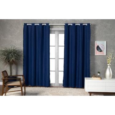 Imagem de Cortina Blackout prata 2,80 m x 2,30 m com Xadrez para sala quarto porta balcão(MARINHO,2.80mt LARGURA x 2.30mt ALTURA)