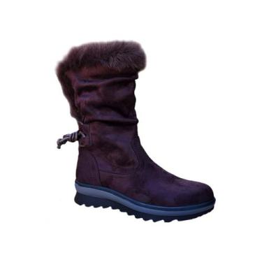 Imagem de Botas femininas, tendência casual, marrom alto, outono, inverno, 7140 