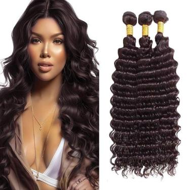 Imagem de Pacotes de cabelo MAMART Dark Brown Deep Wave 3x22cm Brazilian