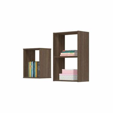 Imagem de 2 Nichos De Parede Para Decoração Finlândia Marrom