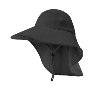 Imagem de Chapéu de proteção solar de verão, chapéu de pesca de aba grande, chapéu de viagem, chapéu de proteção solar, tecido à prova d'água
