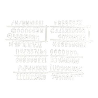 Imagem de Placa de Carta de Plástico Sinal de Mensagem Decoração do Quarto de Casa para Cena de Montagem na Parede Placa de Letras Diy (Moldura Branca)