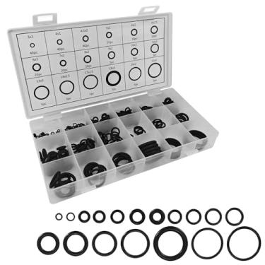 Imagem de HHZL Conjunto de 300 peças de anel de vedação de borracha para compressor de ar condicionado de carro, conjunto de classificação de vedação de vedação de 18 tamanhos com caixa de armazenamento