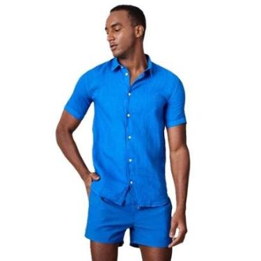 Imagem de Camisa Manga Curta Linho Tinturado Reserva-Masculino