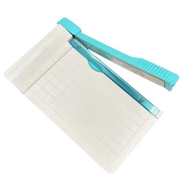 Imagem de Cortador de papel portátil doméstico 15 cm grade painel proporção cortador de papel para cortar fotos e papel A4
