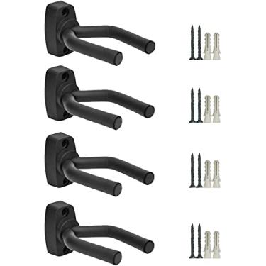 Imagem de BEISUOSI Ganchos para tacos de beisebol, para pendurar na parede, suporte para tacos de beisebol, fácil de instalar, pregos incluídos - 6 peças de rack de taco de beisebol