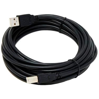 Imagem de Cabo USB para Impressora - AM/BM - 5 Metros - USB 2.0