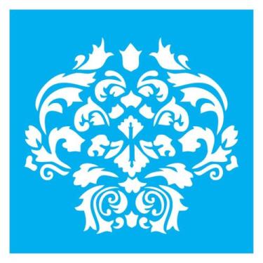 Imagem de Stencil De Acetato Para Pintura 14x14 cm OPA - 978 - Arabesco