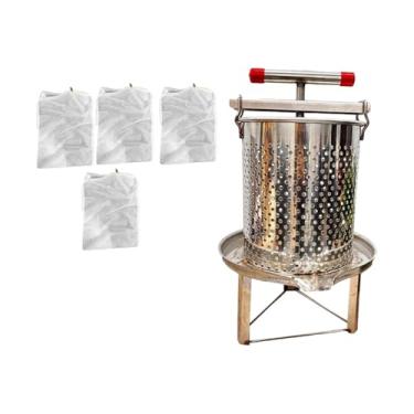 Imagem de KiBcsLic Extrator de mel, prensa para vinho de frutas, para vinificação, azeite de oliva