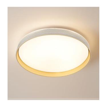 Imagem de Genérico Plafon Luxo LED Circular, 40cm, 60W, 3 Temperaturas de Cor, 4800 Lúmens, Bivolt, Branco, Metal, Moderno, Montagem No Teto, Iluminação Geral