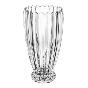 Imagem de Vaso Decorativo de Cristal Geneva Transparente 27,5x13,5cm Wolff