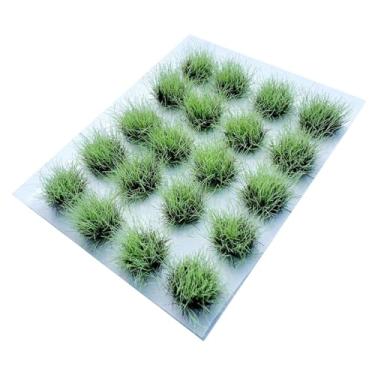 Imagem de oshhni Kit de modelo de terreno com de grama, arbustos realistas de planície, grama artificial para arquitetura, construção e micropaisagens, Luz Verde