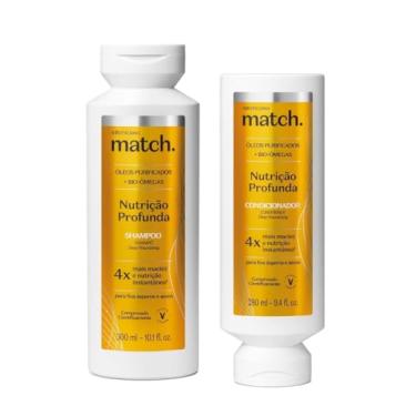 Imagem de Kit Combo Match Nutrição Profunda: Shampoo 300ml + Condicionador 280ml