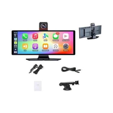 Imagem de Câmera Veicular 4K Com Duas Lentes, Tela De 11,26 Polegadas, Wireless 