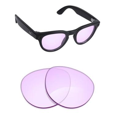 Imagem de Alphax Lentes de reposição polarizadas para óculos de sol Ray-Ban Meta Headliner RW4009F 51 mm - Opções, Rosa claro