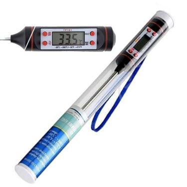 Imagem de Termômetro Culinário Cozinha Digital Mede -50ºc A +300ºc