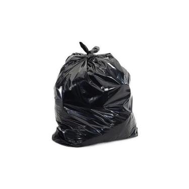 Imagem de Saco De Lixo Preto Super Reforçado 200 Litros Não Rasga Cor: