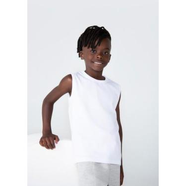 Imagem de Regata Básica Infantil Menino Modelagem Tradicional Tam 1 A 16 - Herin