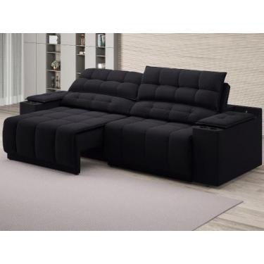 Imagem de Sofá com Porta Copos e Carregador USB Retrátil e Reclinável Samurai 2,