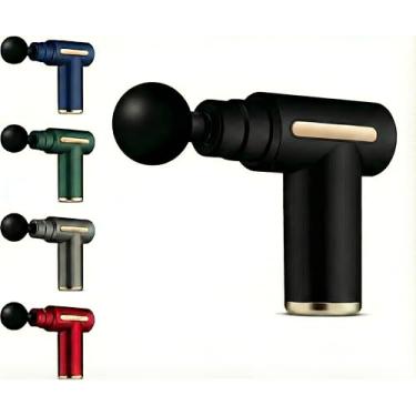 Imagem de Massageador Muscular Profissional – Pistola de Massagem Recarregável e Sem fio, 4h de bateria, Portátil (Apenas 500g), com 6 níveis de intensidade e 4 Ponteiras reguláveis - (Cores Sortidas)