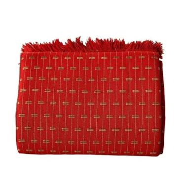 Imagem de Manta de Algodão Grande para Sofá Casal King 3,00X1,80M Grande 2,40X1,80m Pop pequena 2,20X1,50M sua casa(tijol.VERMELHO COM CARAMELO)