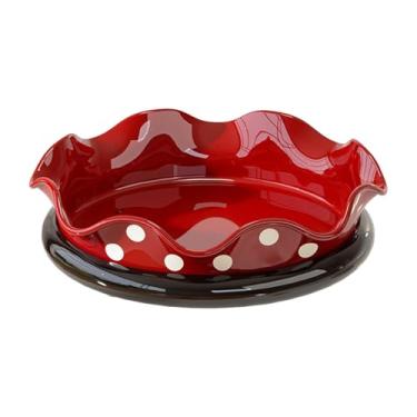 Imagem de DimyFew Prato Giratório para Petiscos, Tigela para Nozes, Bandeja Decorativa para Aperitivos, Ideal para Festas, Salas de Estar E Aniversários, de Bolinhas, Tamanho real