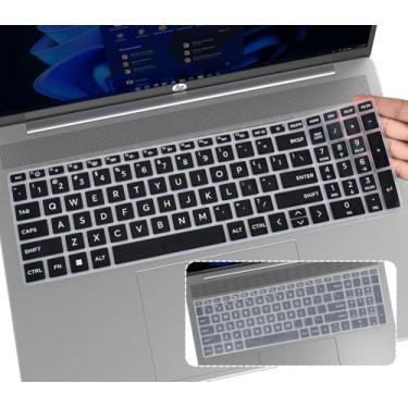 Imagem de 2 capas de teclado para HP OmniBook 5 AI 40.6 cm 2026 2025 16-af 16-ag 16-ba 16-bc 16t-af100 16z-ag100 16z-bc100 16t-ba100 16-af1037nr 16-af16-af1037nr 16-bc100 bc104 7nr/ag1175cll (não é compatível