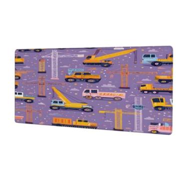 Imagem de Tapete de mouse grande roxo para carro à prova d'água para computador estendido tapete protetor de mesa antiderrapante base de borracha para escritório, computador, teclado, laptop e mesa de casa