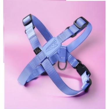 Imagem de Peitoral Pet Ajustável Violeta com Engate para Guia – P