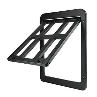 Imagem de Porta de Tela para Cachorro Magnética Automática Fechamento Automático - Portão Trancável Lateral Cães Gatos Adultos