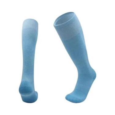 Imagem de Meias Esportivas De Futebol Em Cores Sólidas Para Crianças E Adultos, 