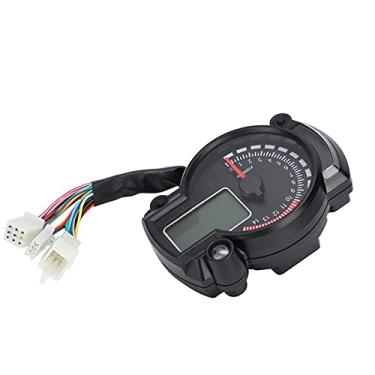 Imagem de aqxreight Universal Motocicleta Digital Colorido Lcd Velocímetro Odômetro Tacômetro Com Sensor de Velocidade Escudo Claro Robusto Impacto à Prova d'água Kit Indicador de Engrenagem Combinada Alta a