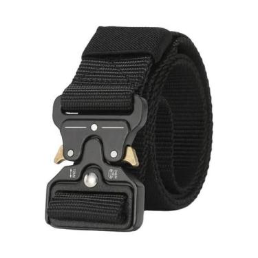 Imagem de Cinto Tático Unissex Durável Com Fivela Automática Para Aventuras Ao A