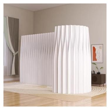 Imagem de Room divider Tela de papel impermeável interna e externa, divisória de privacidade dobrável flexível e independente(200x180x28cm)