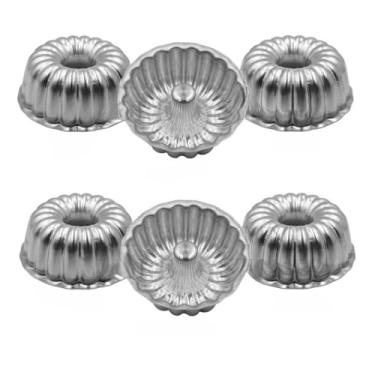 Imagem de Kit 6 Forma Mini Bolo Vulcao Decorada 9x4 Gomada | Para Fazer Mini Bolos, Sobremesas, Lembrancinhas de Festa e Presente para Confeiteiros