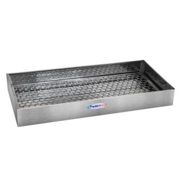 Imagem de Escorredor Fritura Gordura Pastel Batata Frita 60x30 Inox Multiuso Sec