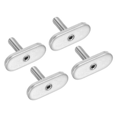 Imagem de Parafusos de substituição T de aço inoxidável 316 parafusos de trilho de caiaque mini parafusos de trilho pacote com 4 peças de montagem de engrenagem de ferragens M5 x 20 mm parafusos de rosca para