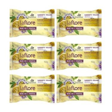 Imagem de Combo 6 x Sabonete em Barra Vegetal La Flore Flor de Maracujá 150g - D