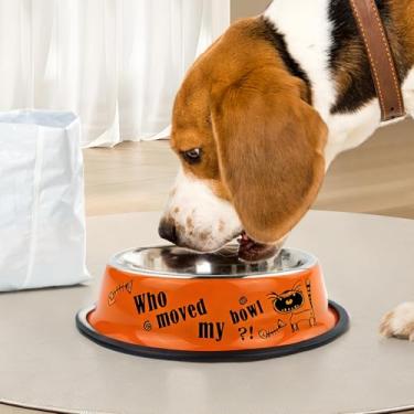 Imagem de Tigelas de aço inoxidável para cães – Pratos de água empilháveis antiderrapantes para cães grandes, médios e pequenos e gatos