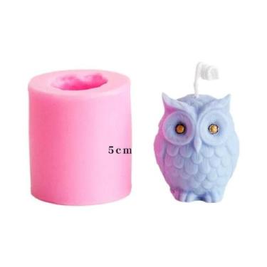 Imagem de Molde De Silicone De Coruja 3D Fofo Para Velas DIY, Sabonetes Artesana