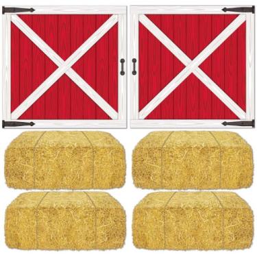 Imagem de Acessório de festa para porta de celeiro e balde de feno (1 unidade) (6 unidades)